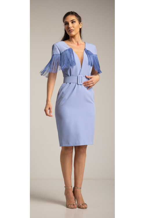 Vestido Evento Flecos