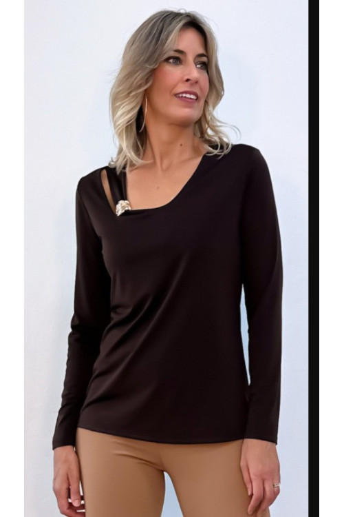 Blusa Vitori choc