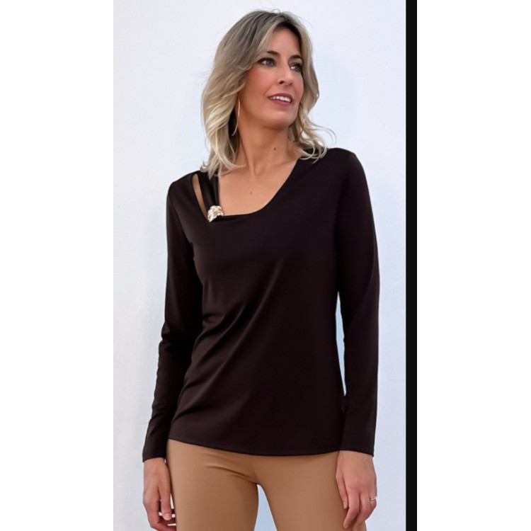Blusa Vitori choc