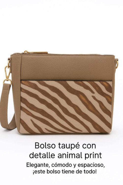 Bolso taupé