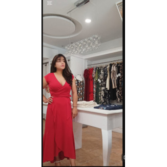 vestido cruzado